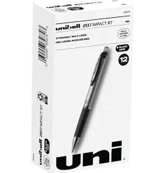 207 Impact Roller Ball Retractable Gel Pen, Black Ink, Bold