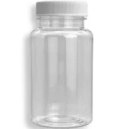 Oil Sampling Bottle - MADE IN USA - Pack of 35 Oil Analysis Sampling Clear Plastic Bottle 4 oz (120 ml) Capacity with 38-400 cap size - FDA Compliant and BPA Free