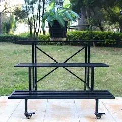 3 Tier Sturdy Metal Moving Cart