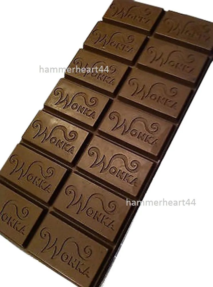 Willy Wonka DIY Chocolate Factory Bar Casting Mold Mould 7.5 x 3.5"