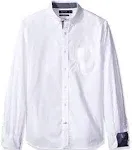 Nautica Men's Classic-Fit Stretch Button-Down Shirt - Bright White