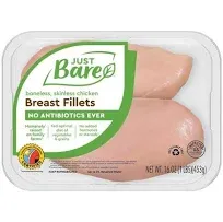 Just Bare Boneless Skinless Chicken Breast Fillets