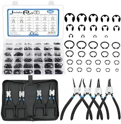 Jovlalis 850Pcs C-Clip External Retaining Rings Snap Rings Assortment Kit