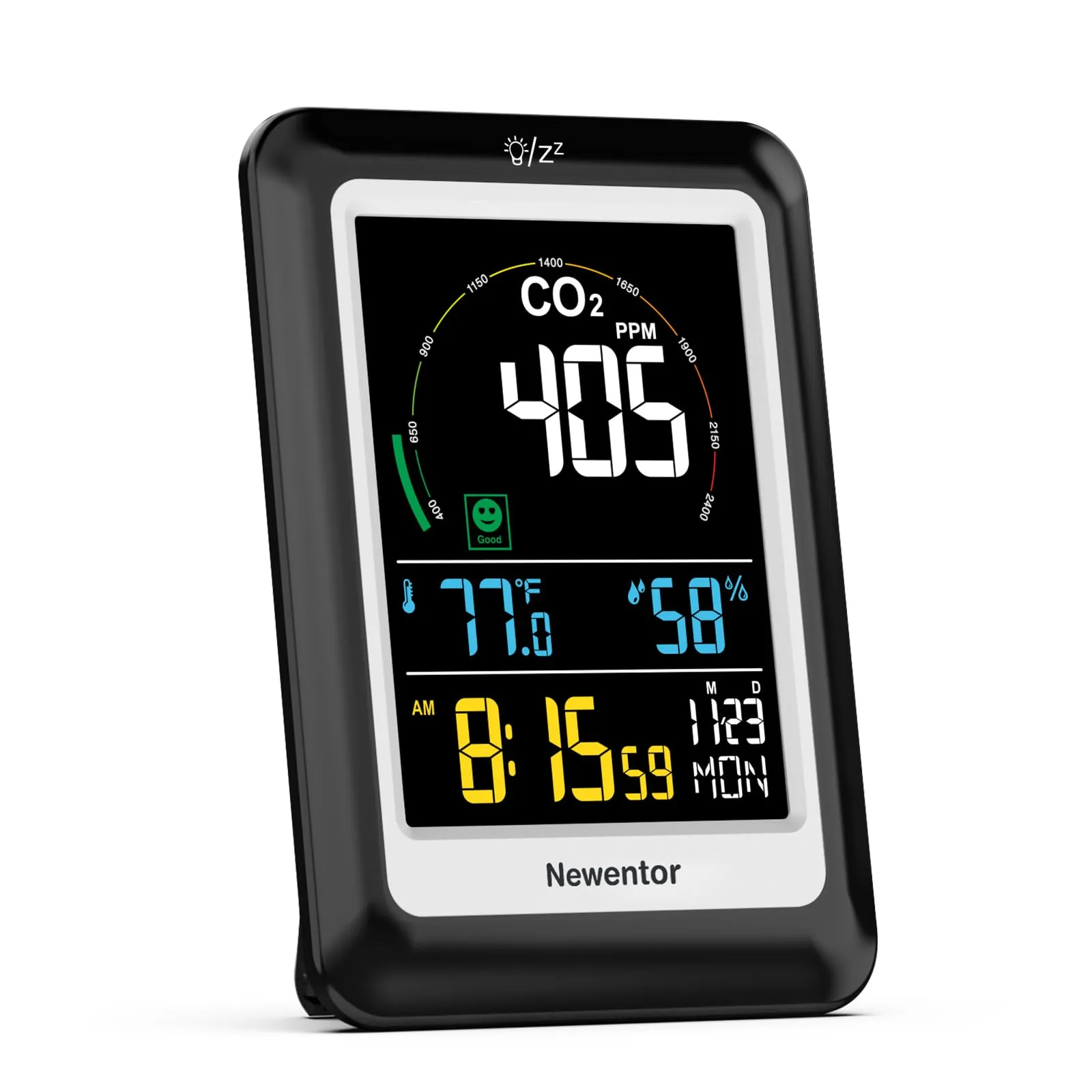 Newentor Indoor Carbon Dioxide Detector Monitor with Voice Alert