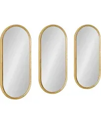 Kate and Laurel Caskill Capsule Framed Wall Mirror Set