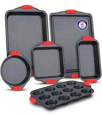 Lifemaster Baking Set 6 Piece Kitchen Oven Bakeware Set