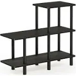 Furinno Turn-N-Tube 3-Tier Cube Ladder Shelf Espresso/Black