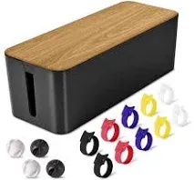 Line Cable Storage Box Power Wire Case Charger Socket Home Organizer Storage Box