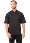 Chef Works K150BLKM Men's Bistro Coat M