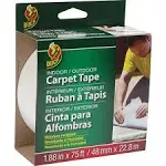 Duck 1.88 in. W x 75 ft. L Carpet Tape White