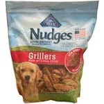 Blue Buffalo Nudges Grillers Natural Dog Treats 48 oz, Steak Flavored