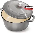 Mueller 6 Quart Enameled Cast Iron Dutch Oven