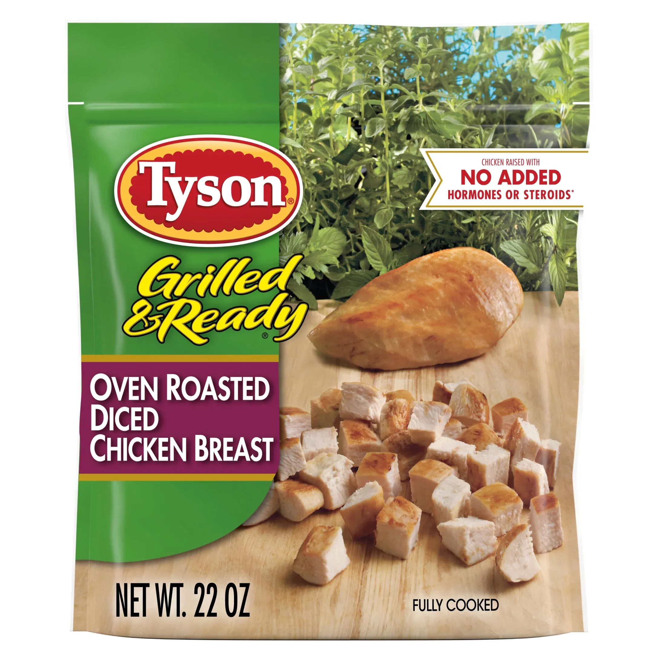 Tyson Grilled & Ready Chicken Breast Oven Roasted Diced 22 oz