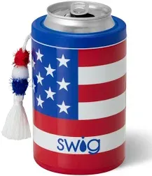 Swig Life Standard Can Cooler, 12oz Insulated Bottle & Can Holder, Stainless Steel Can Cooler, Can Covers for Standard 12 oz Beer Bottles, Beach Accessories for Women