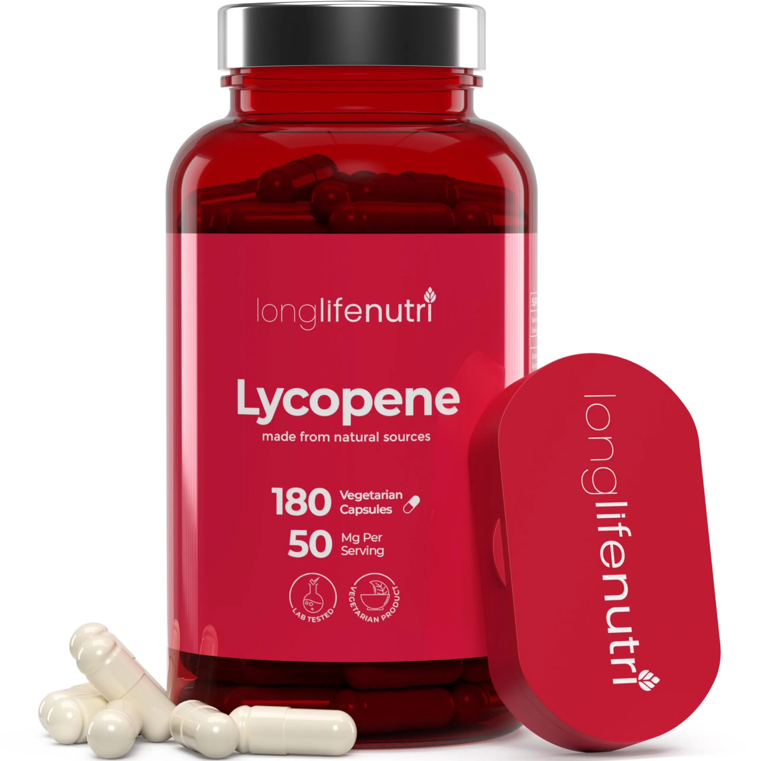 Lycopene 50Mg 180 Vegetarian Capsules | Supplement Health | Natural Tomato Extra