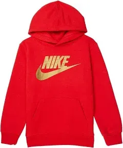 Nike Kids' Metallic Swoosh Pullover Hoodie