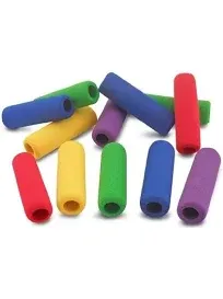 The Pencil Grip The Classics Soft Foam Pencil Grips, Ergonomic Writing Aid For Lefties And Righties, 1.5 Inch Long, Assorted Colors, 12 Count - TPG-16412