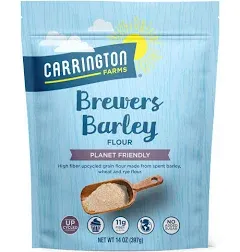 Carrington Farms Brewer's Barley Flour – High Protein, Fiber & Iron, Nutrient Rich Flour for Baking & Cooking – Blend with Traditional Wheat Flour for Nutritional Boost (14 oz)