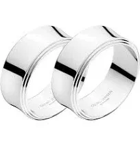 Georg Jensen Pyramid Napkin Rings (Set of 2)