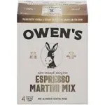 Owen's Craft Mixers Espresso Martini Mix Cocktail Mixer (4 x 8 fl oz)