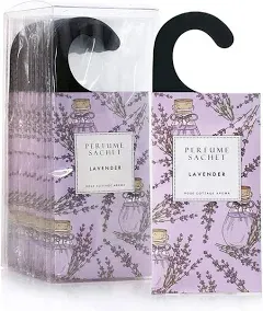 Rose Cottage Large 12 Packs Lavender Hanging Closet Deodorizer Air Freshener