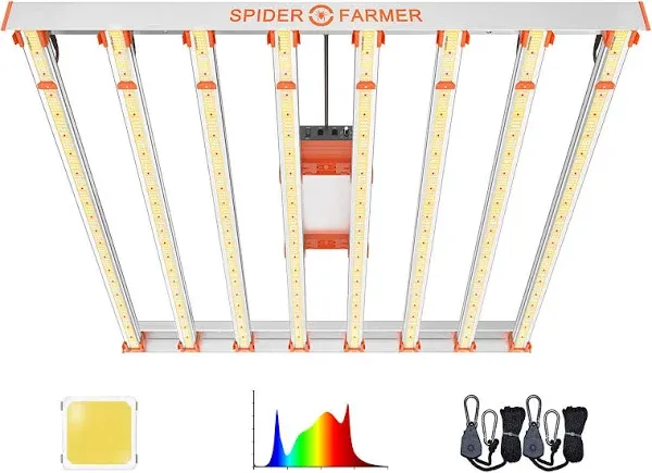 Spider Farmer 860W G8600 Full Spectrum CO2 Commercial Dimmable LED Grow Light