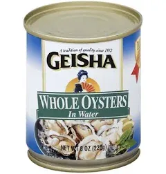 Geisha Whole Oysters in Water 3 Pack