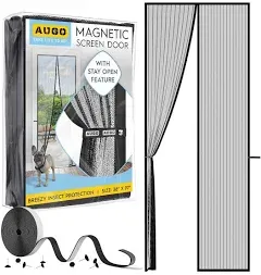 Magnetic Screen Door - Self Sealing Heavy Duty Hands Free Mesh Partition Keep...