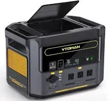 VTOMAN FlashSpeed 1500 Portable Power Station 1548Wh, LiFePO4 Solar Generator 