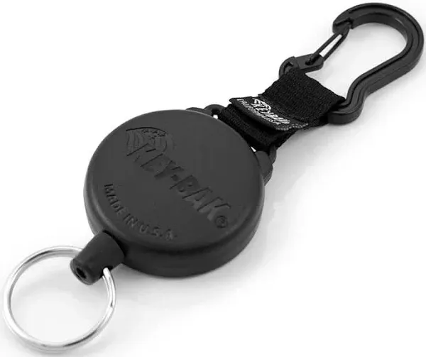 KEY-BAK SECURIT SD 36&#034; Retractable Cord, 15oz, Split Ring, Retractable Keychain