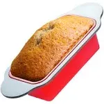 9 X 5 Inch Nonstick Silicone Bread Loaf Pan Red Bpa Free Dishwasher Safe