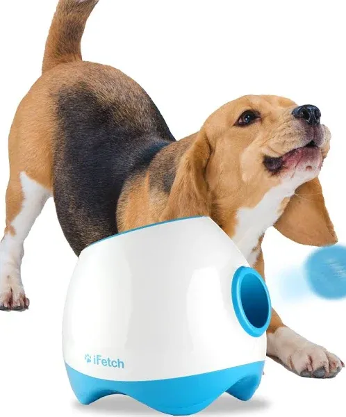 iFetch Too Automatic Dog Ball Launcher for Medium to Large Dogs, Indoor/Outdoor Dog Toy Thrower, Includes 3 Standard Size Tennis Balls