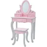 Teamson Kids Little Princess Rapunzel Play Vanity Set - Pink