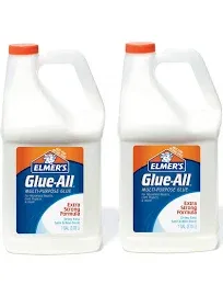 Elmer's Glue-All Multi-Purpose Glue, 7.625 Ounces, White (E1324) - 2 Pack