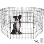 Epetlover 30 inch Foldable Metal Exercise Dog Playpen