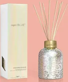 Capri Blue Pineapple Flower Mercury Iridescent Petite Reed Diffuser