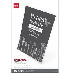 Laminating Pouches, Menu Size, 3 mil, 11-1/2" x 17-1/2", Pack Of 150 Pouches