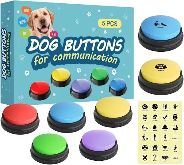 Dog Buttons for Communication Starter Pack Dog Talking Buttons Training Pet to Speaking Buttons