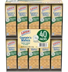 Lance Cream Cheese Chives Captain's Wafers Sandwich Crackers