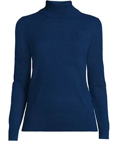 Lands' End Women's Cashmere Turtleneck Sweater