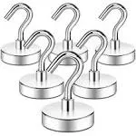 Magnetic Hooks Heavy Duty, 80 LBS Neodymium Magnet Hooks for Home, Kitchen, Work