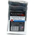 Rogue River Tools 434 Stainless Steel Wool, Fine Grade - 8 pad pack