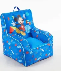 Idea Nuova Disney Mickey Mouse Kids Nylon Bean Bag Chair