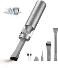 Brigii Crevice Vacuum, Handheld Vacuum & Air Duster & Hand Pump 3 in 1, Cordless Mini Vacuum, 3 Kinds of Crevice Nozzles, Lightweight 1lbs,USB Rechargeable-M1