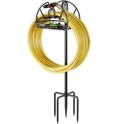 Garden Hose Holder Water Hose Holder Freestanding Holds 125feet Hose Heavy Duty 