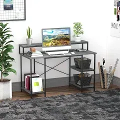 HOMCOM 55 Inch Home Office Computer Desk