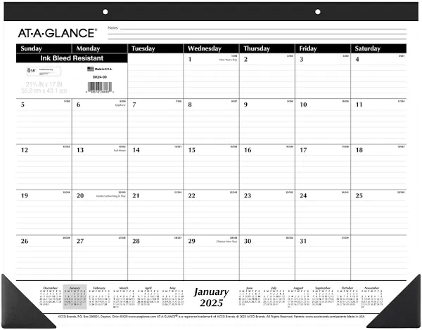 At-A-GLANCE Desk Pad