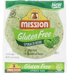 Mission Spinach Herb Tortilla Wraps, (6 ct) (10.5 oz)