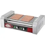 Hot Dog Roller Machine â€“ Stainless-Steel Cooker with 7 Non-Stick Rollers â€“ Cooks 18 Hot Dogs â€“ Concession Stand Supplies by Great Northern Popcorn