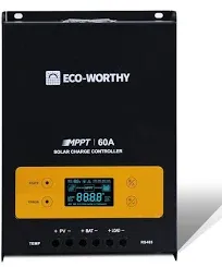 ECO-WORTHY 60A MPPT Solar Charge Controller 12/24/36/48V DC Input &amp; Digital O...